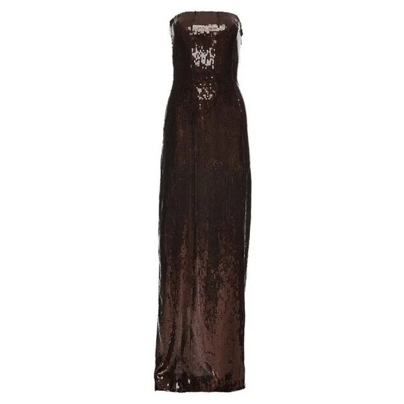 RETROFETE Ember Dress in Dark Chocolate XSmall New Womens Long Maxi Dress - Picture 11 of 16